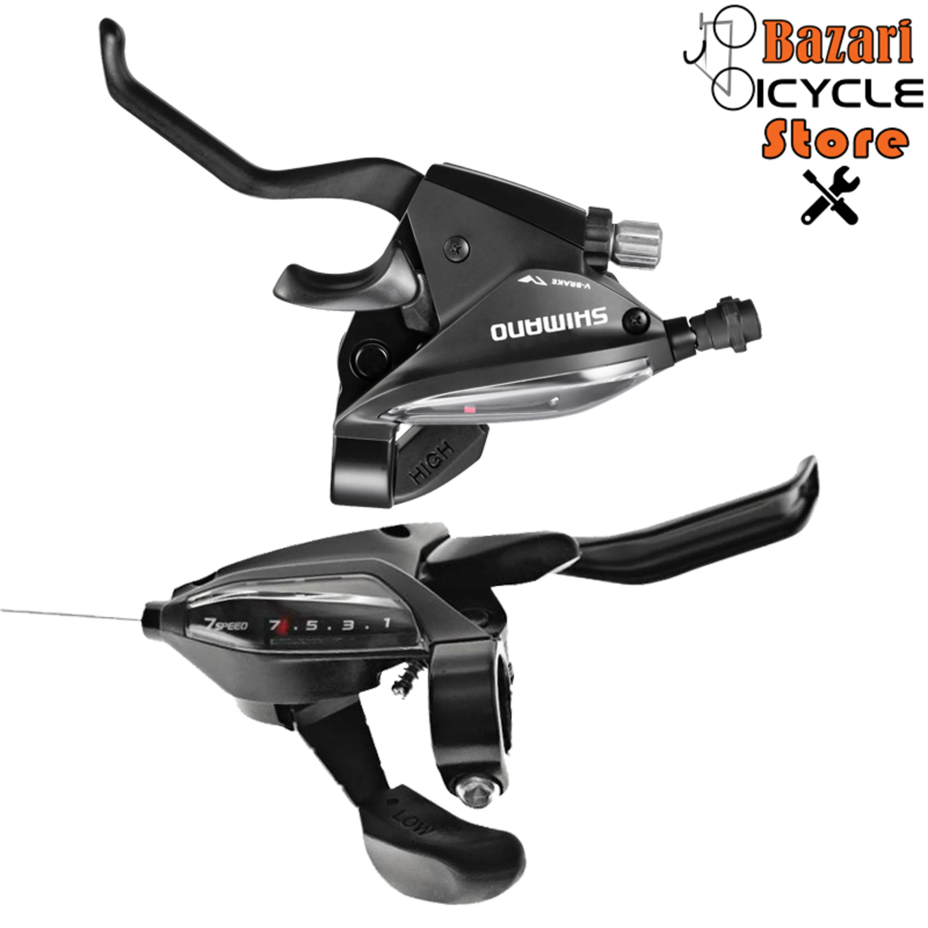 دسته دنده کتی 3X7سرعته شیمانو (SHIMANO) مدل ST-EF500